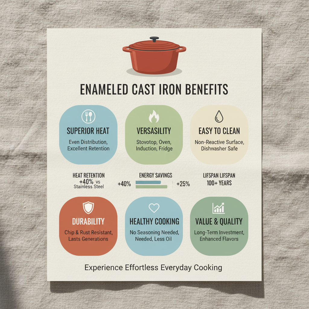 Discover the Lasting Benefits of Enameled Cast Iron Cookware