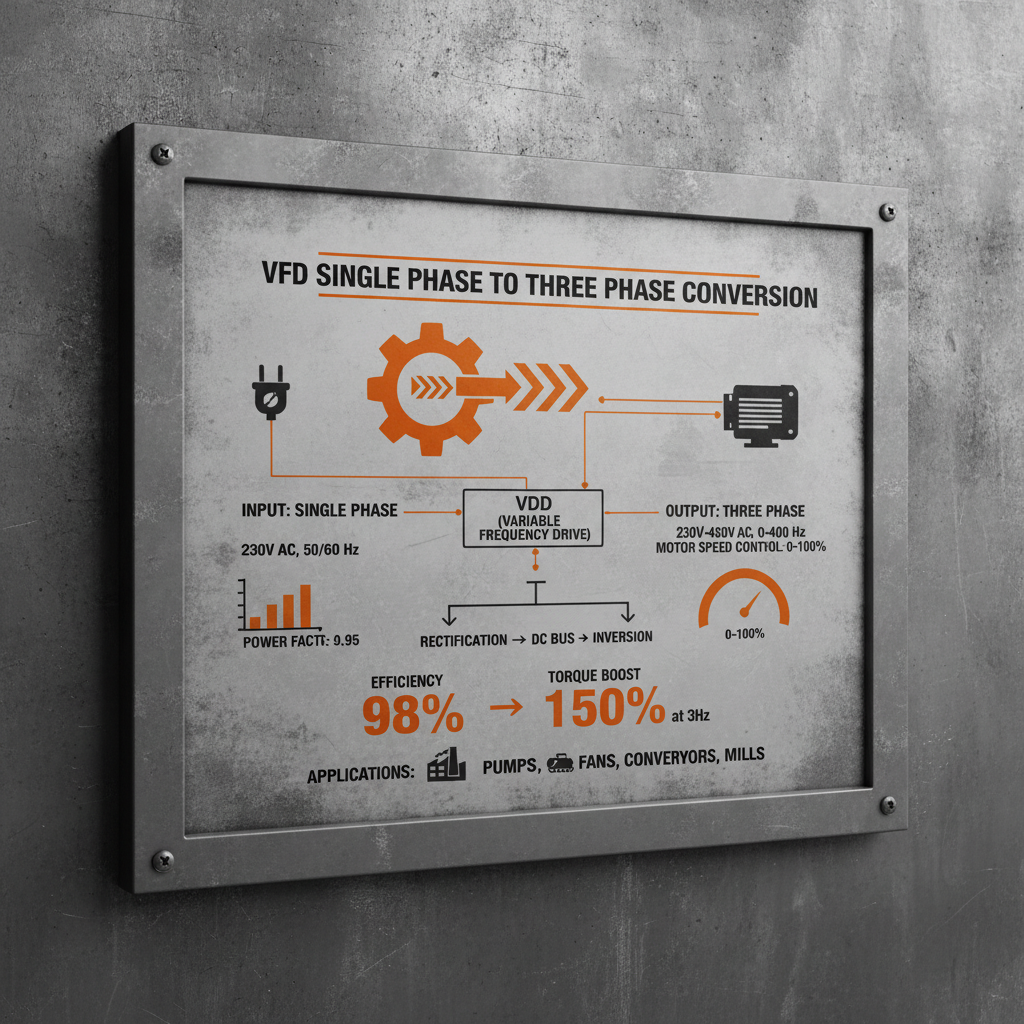 Optimizing Power Solutions with vfd single phase to three phase Conversion Technology