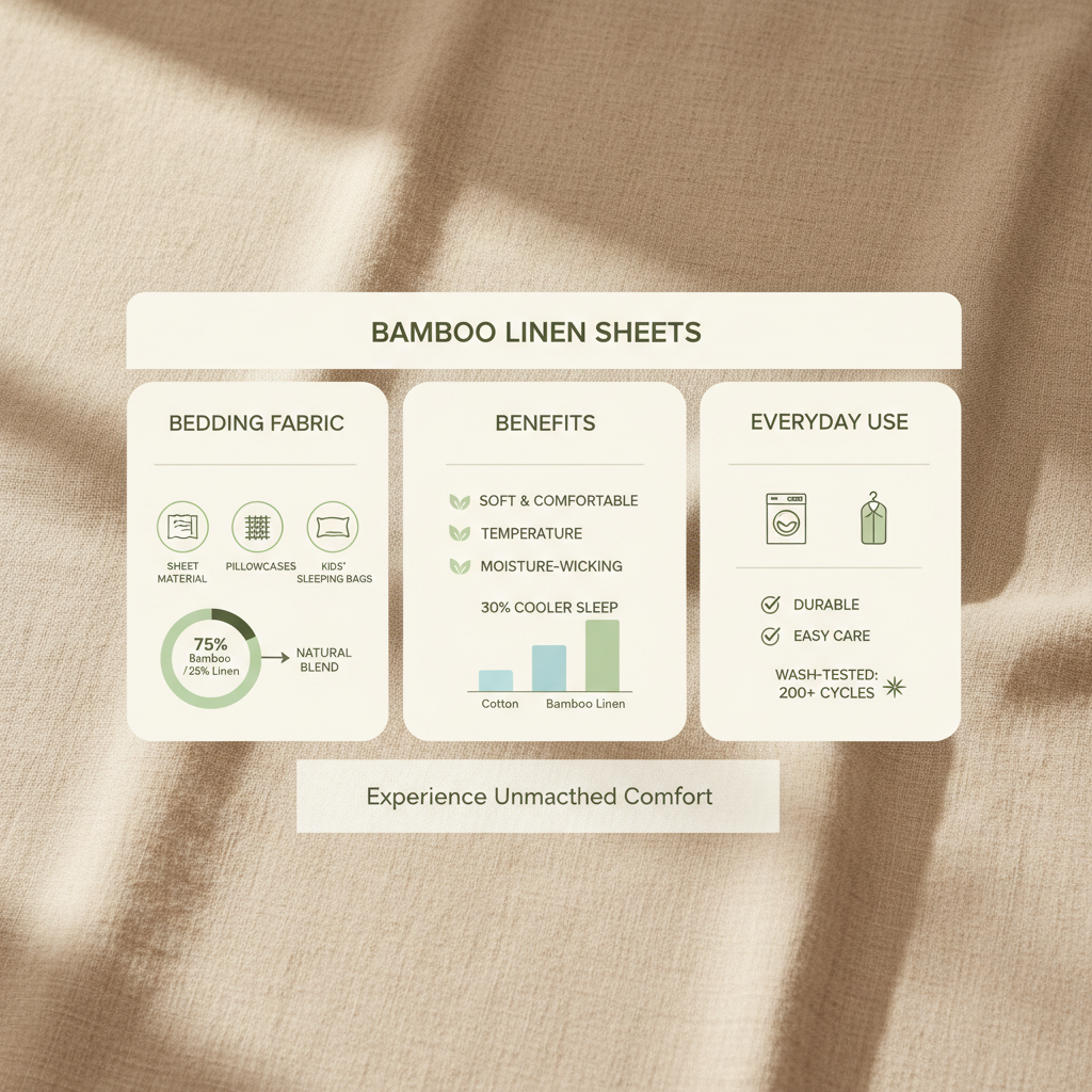 Experience Unrivaled Comfort with Durable Bamboo Linen Sheets for Restful Sleep