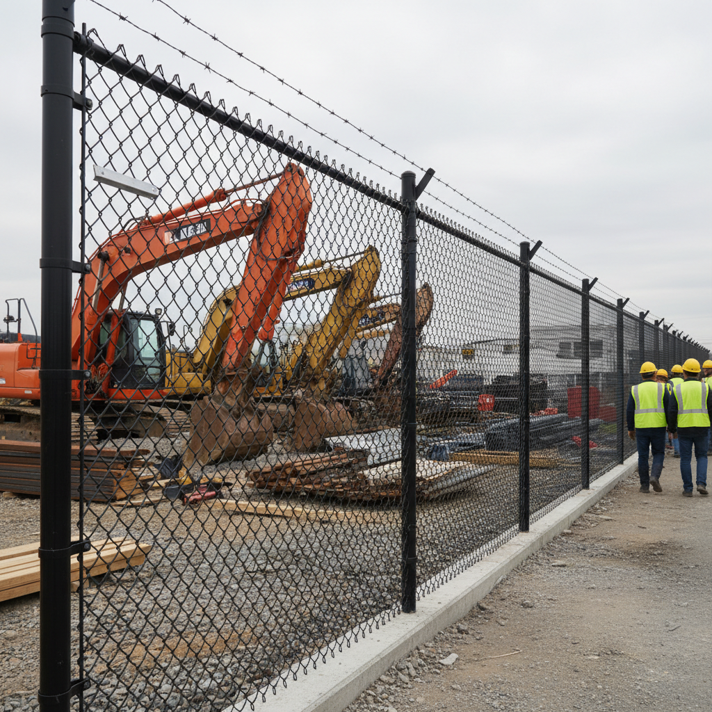 Reliable Black Galvanized Chain Link Fence for Security and Longevity