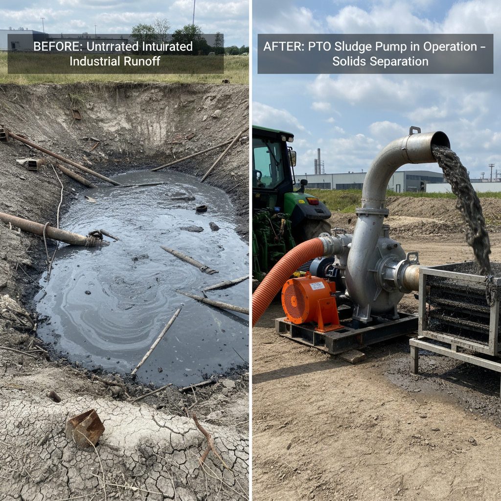 Reliable PTO Sludge Pump Solutions for Wastewater and Industrial Applications
