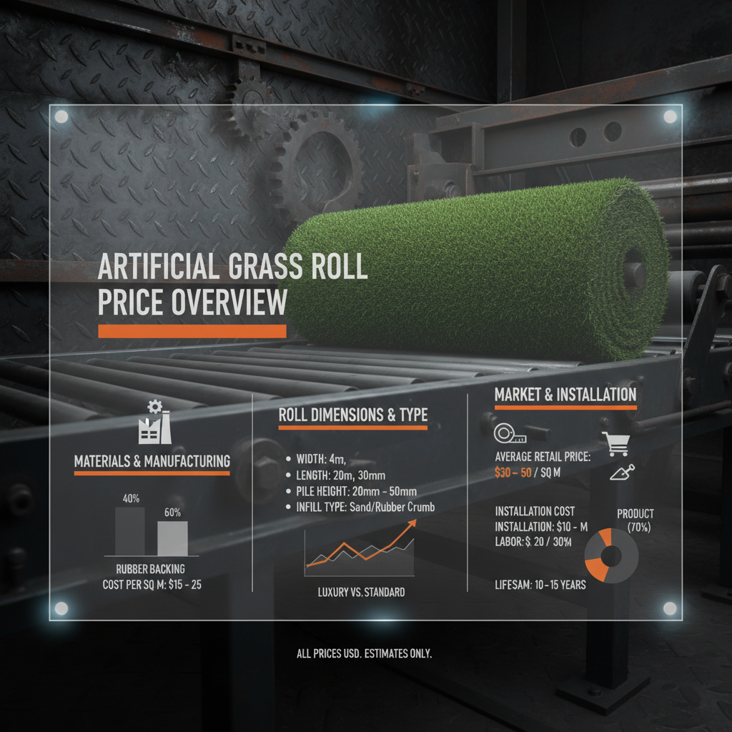 artificial grass roll price