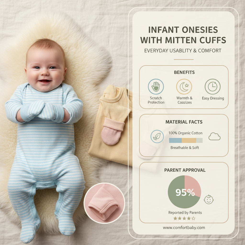 infant onesies with mitten cuffs