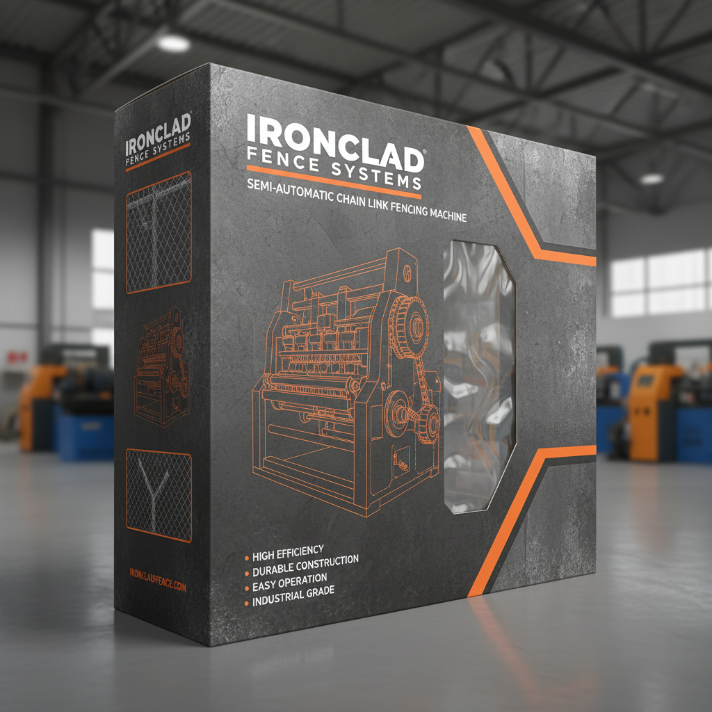 semi automatic chain link fencing machine