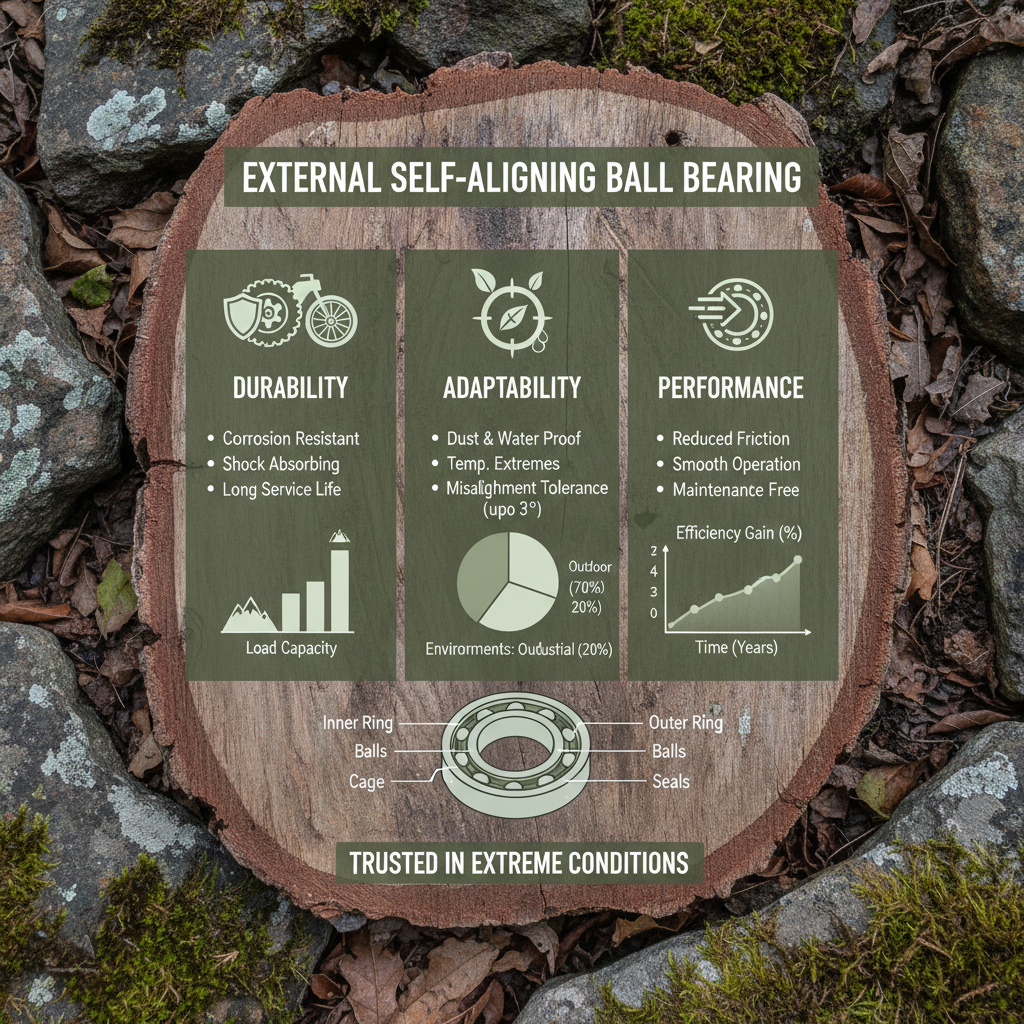  external self aligning ball bearing