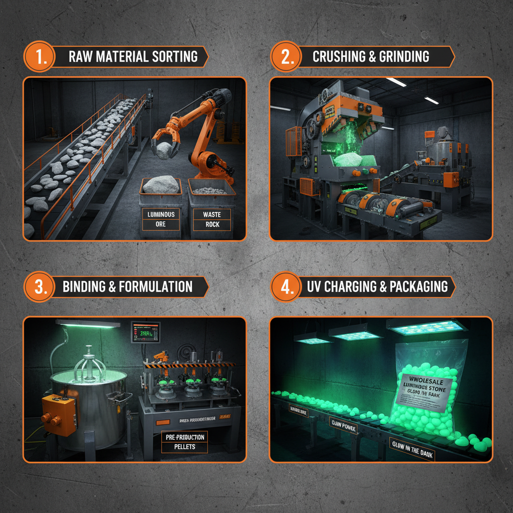 Wholesale luminous Stone For Glowing In The Dark