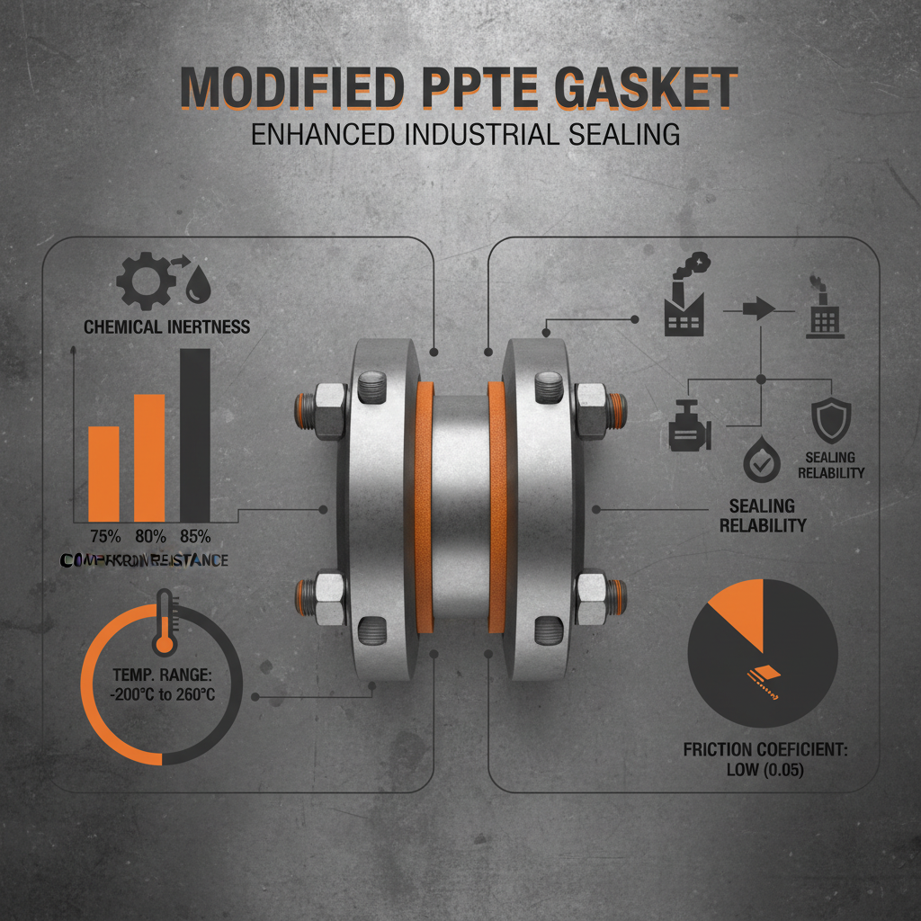 Modified PTFE gasket