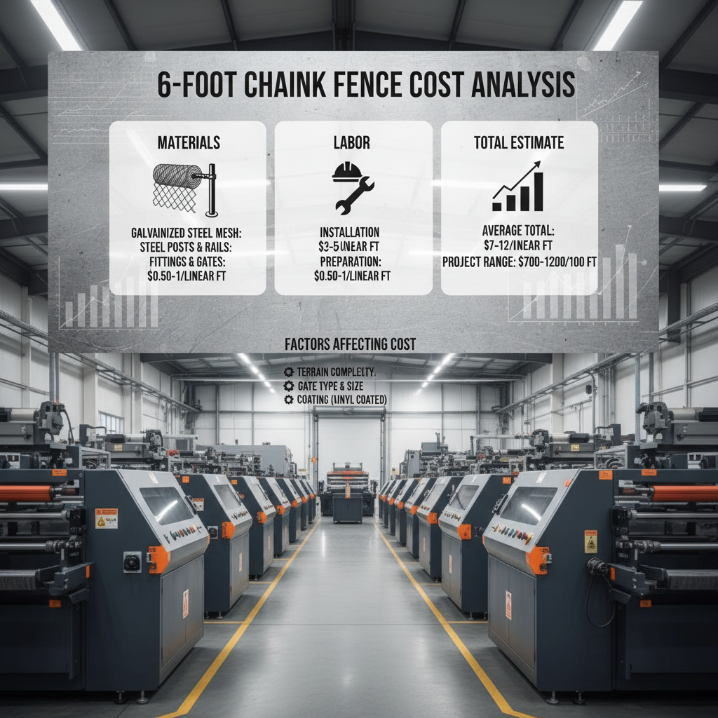 6 chain link fence cost