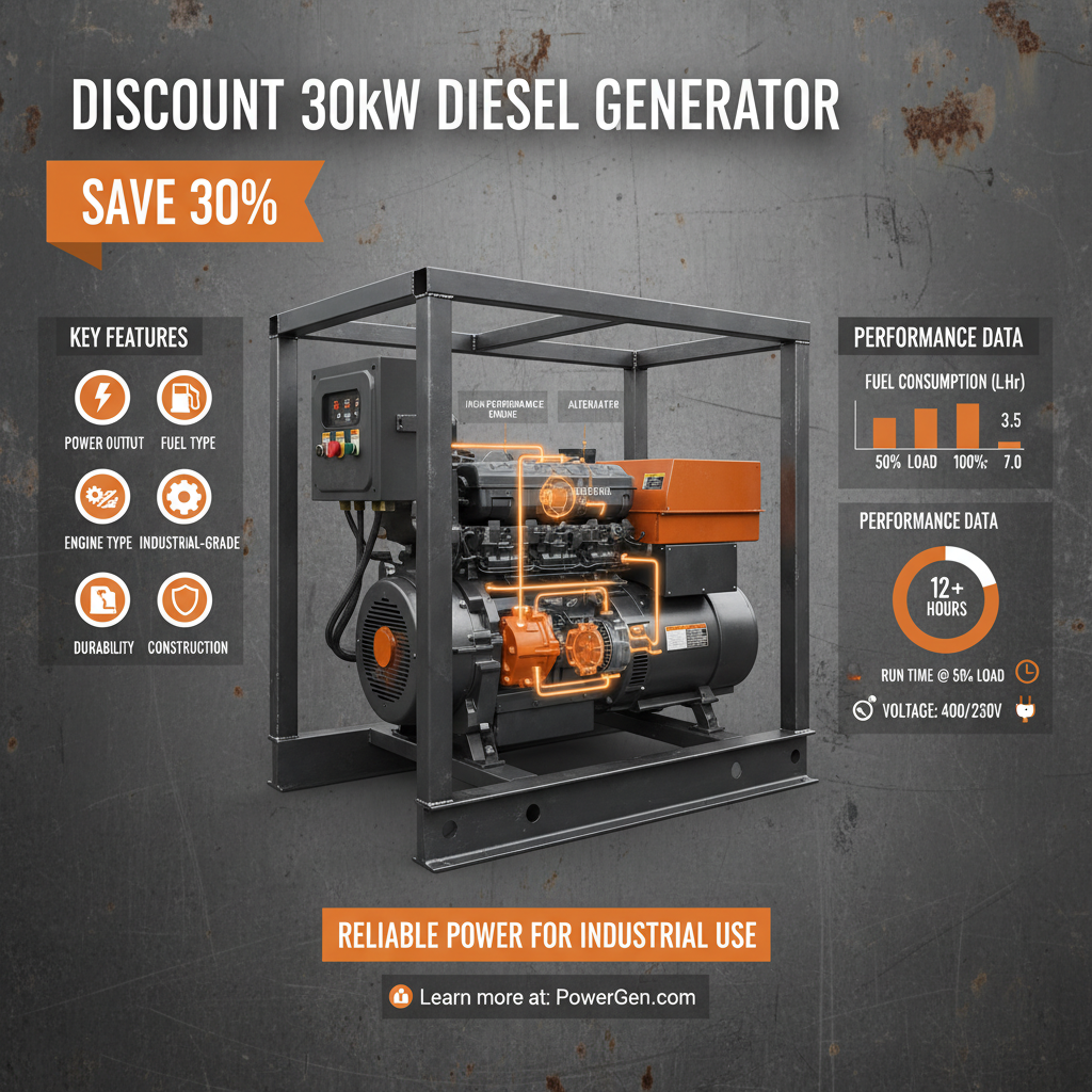 Discount 30kw diesel generator