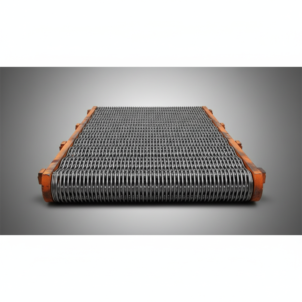 Heat treatment furnace mesh belt