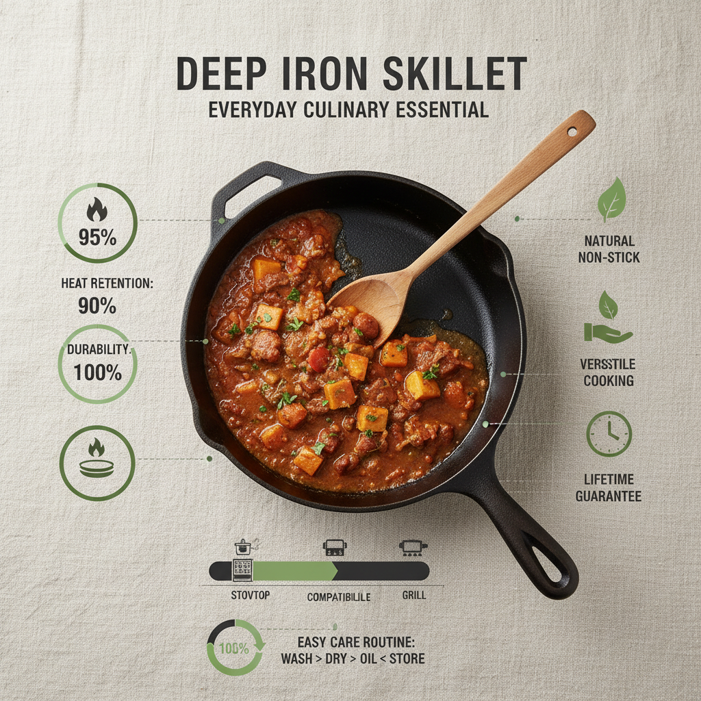 The Enduring Value of a Deep Iron Skillet for Professional and Home Use