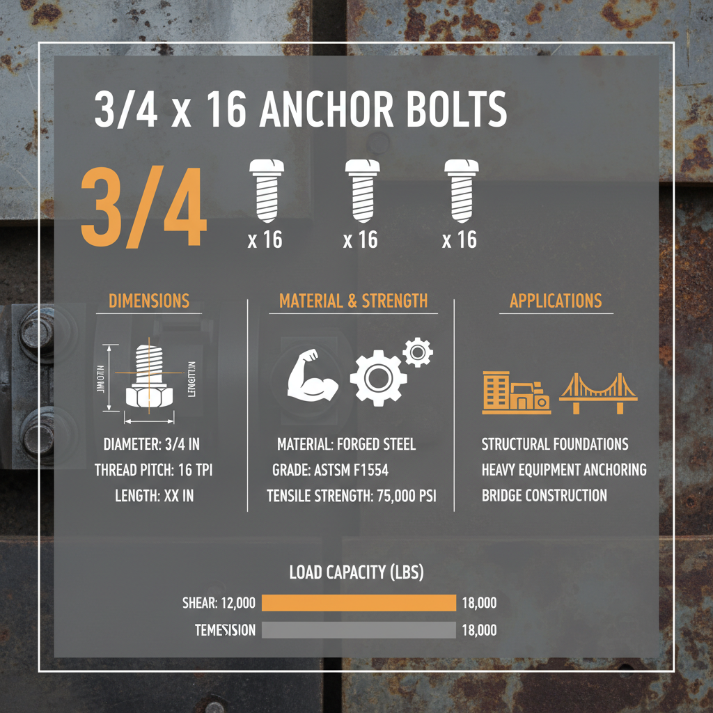 The Crucial Role of 3 4 x 16 Anchor Bolts in Modern Construction