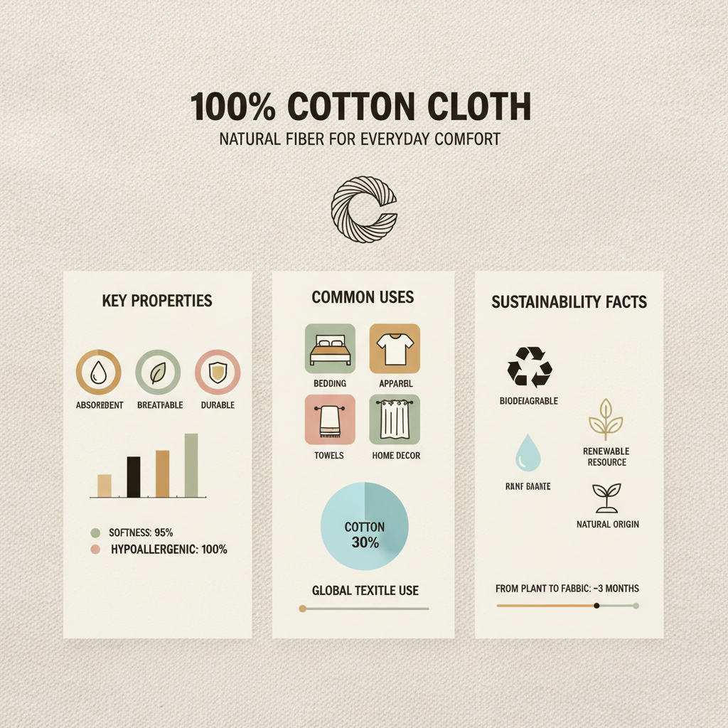 Exploring the Significance and Applications of 100 Cotton Cloth Material