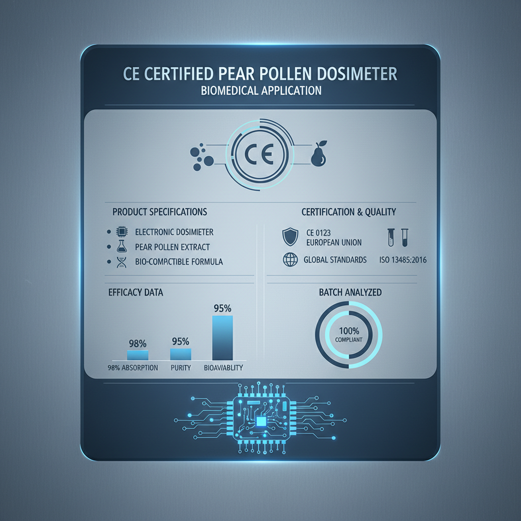 Ce Certification Pear Pollen Do Ensuring Safety and Market Access