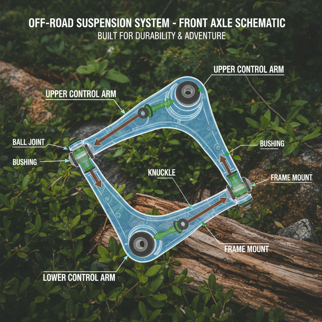 The Critical Role of Front Upper and Lower Control Arms in Vehicle Safety and Performance