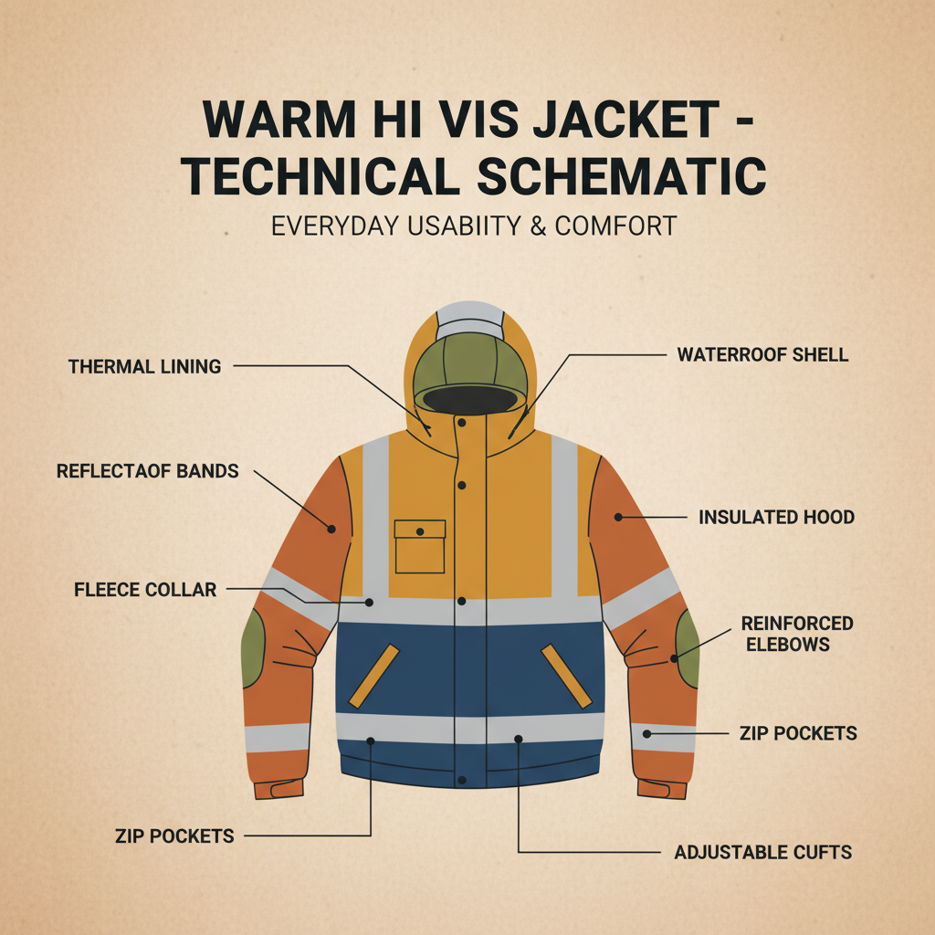Essential Warm Hi Vis Jacket for Construction and Roadside Safety