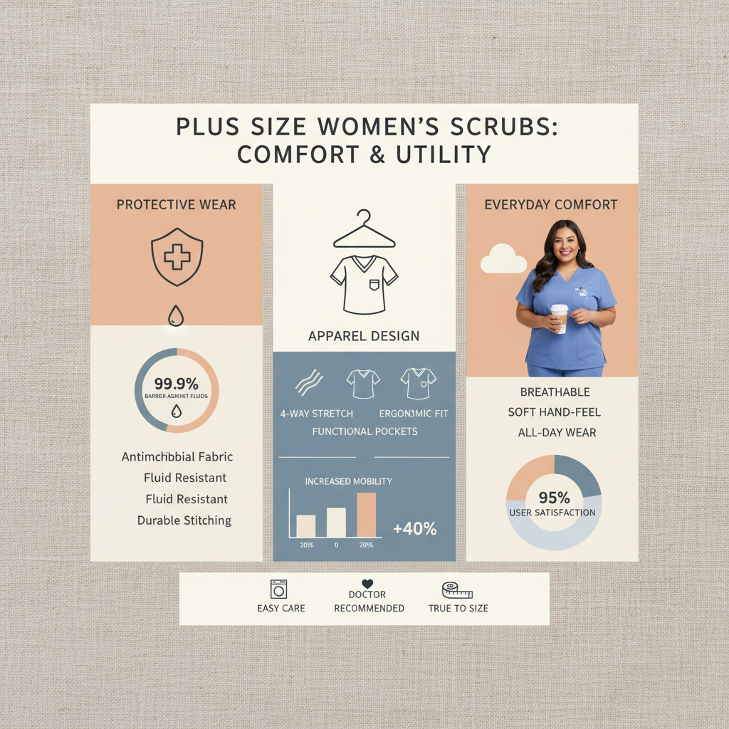 Comprehensive Guide to Comfortable Scrubs for Women Plus Size and Inclusive Healthcare Apparel