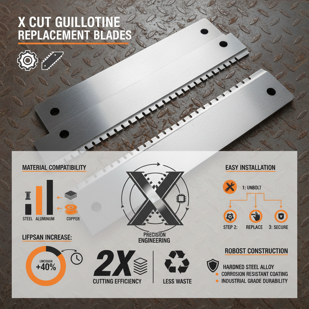 Reliable x cut guillotine replacement blades for Efficient Cutting Operations