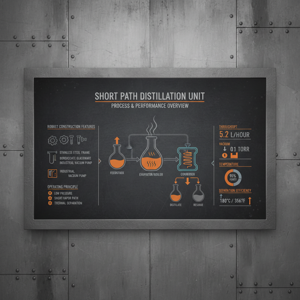 Robust Short Path Distillation Unit for Reliable On Site Material Analysis