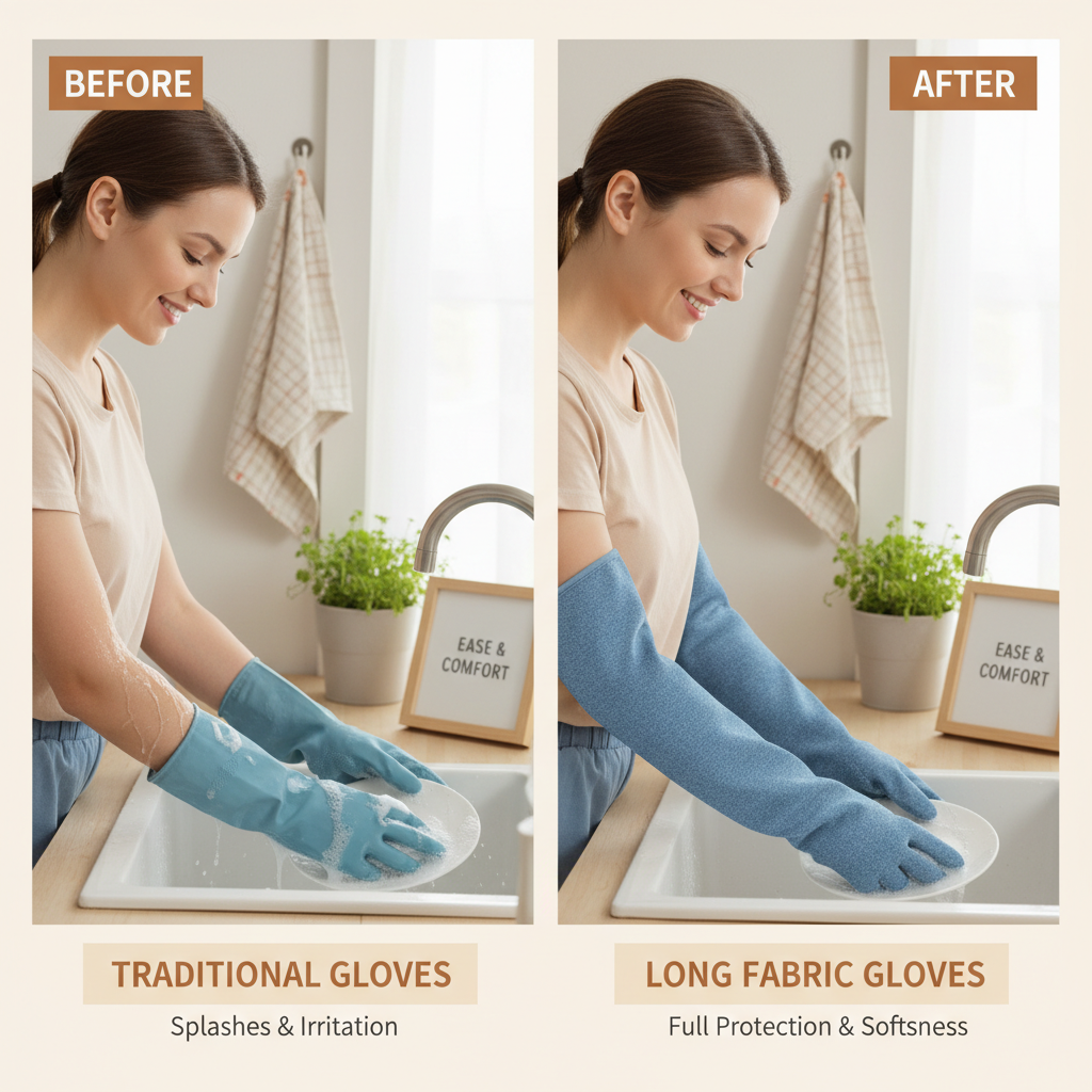 long cleaning gloves