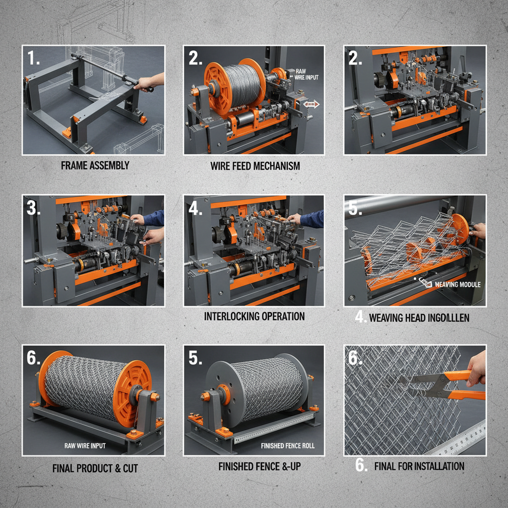 simple fence wire netting machine