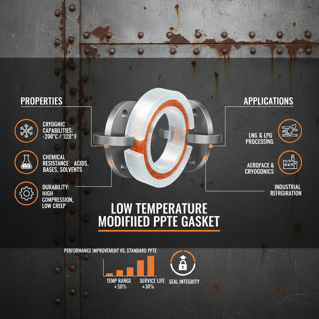 Low temperature Modified PTFE gasket