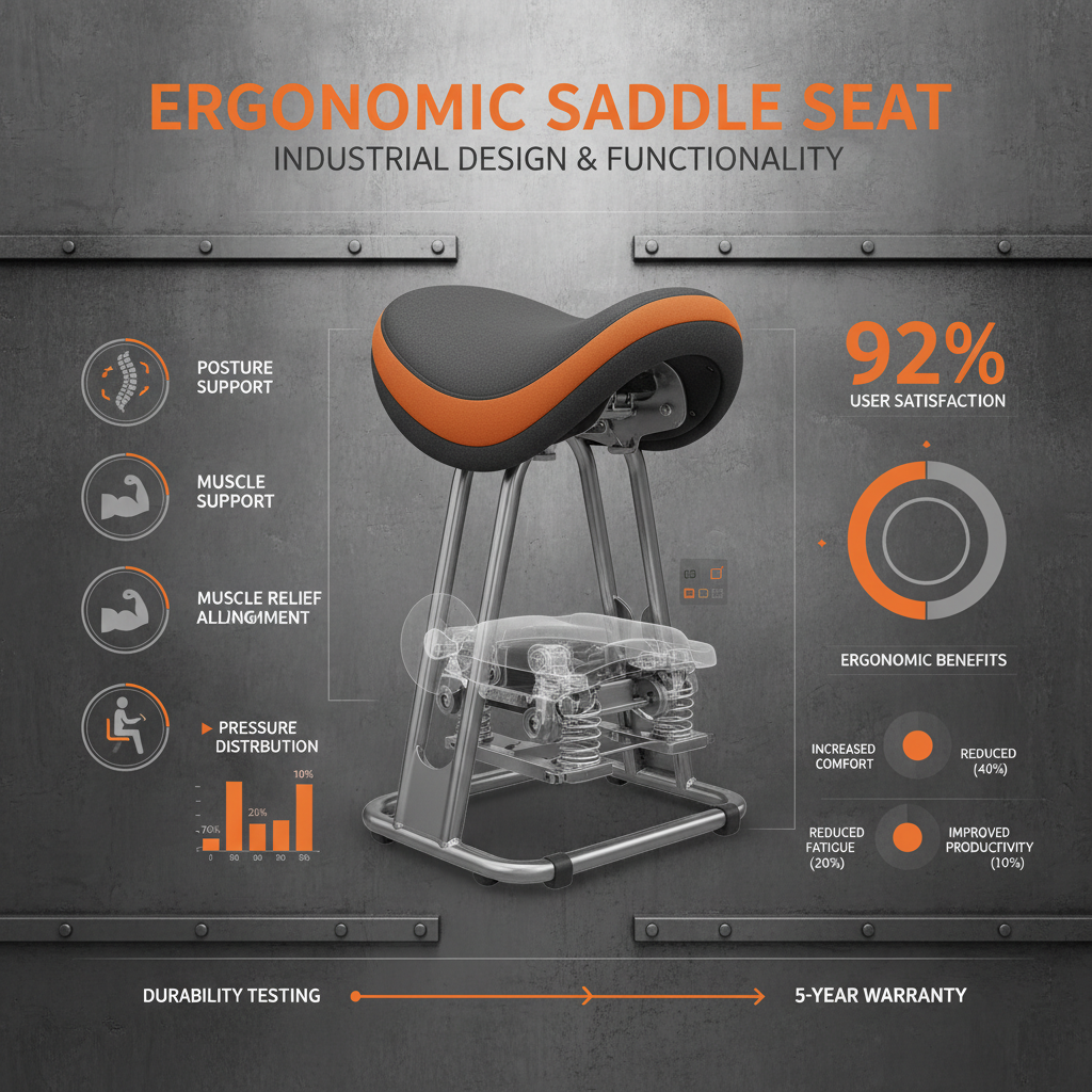 ergonomic saddle seat