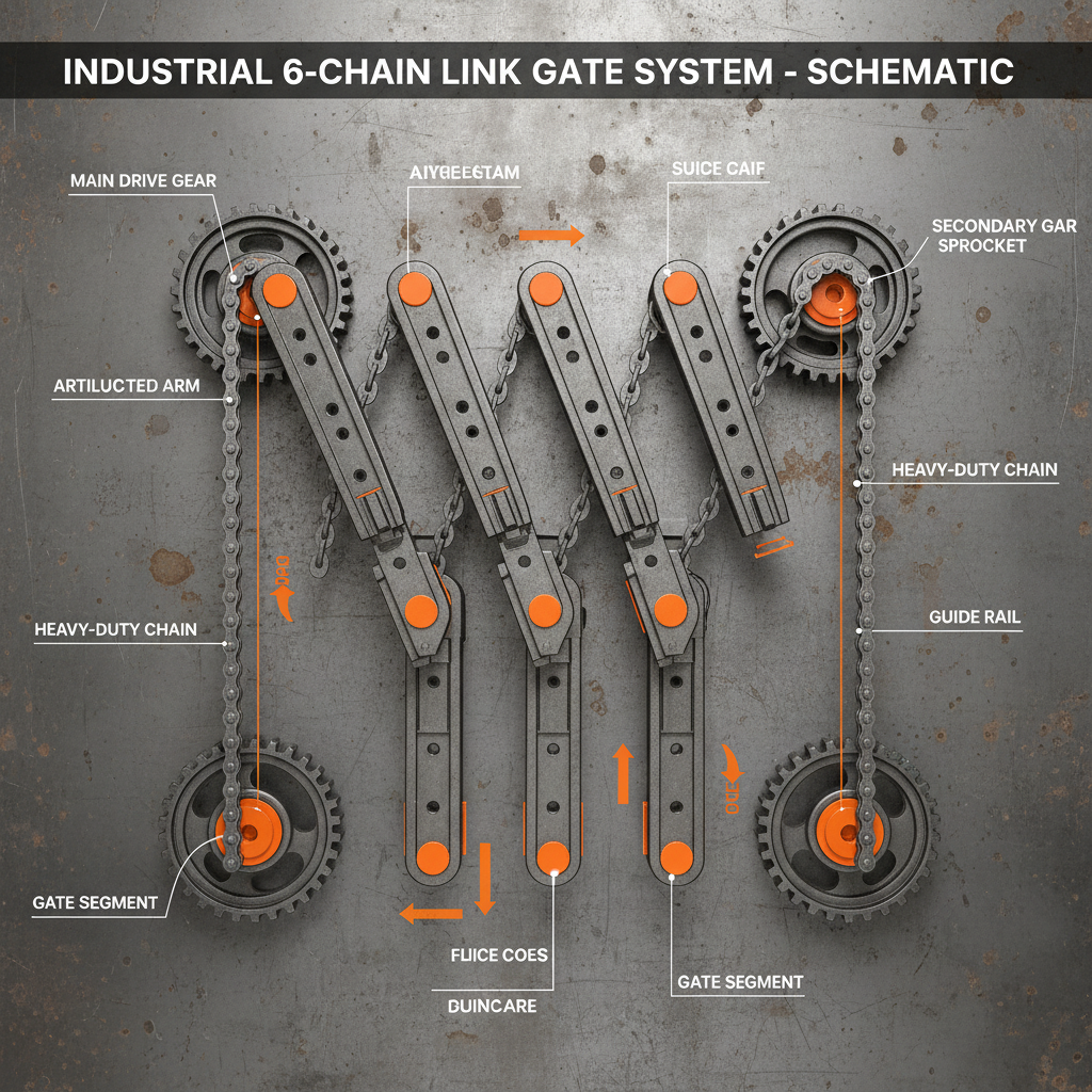 6 chain link gate