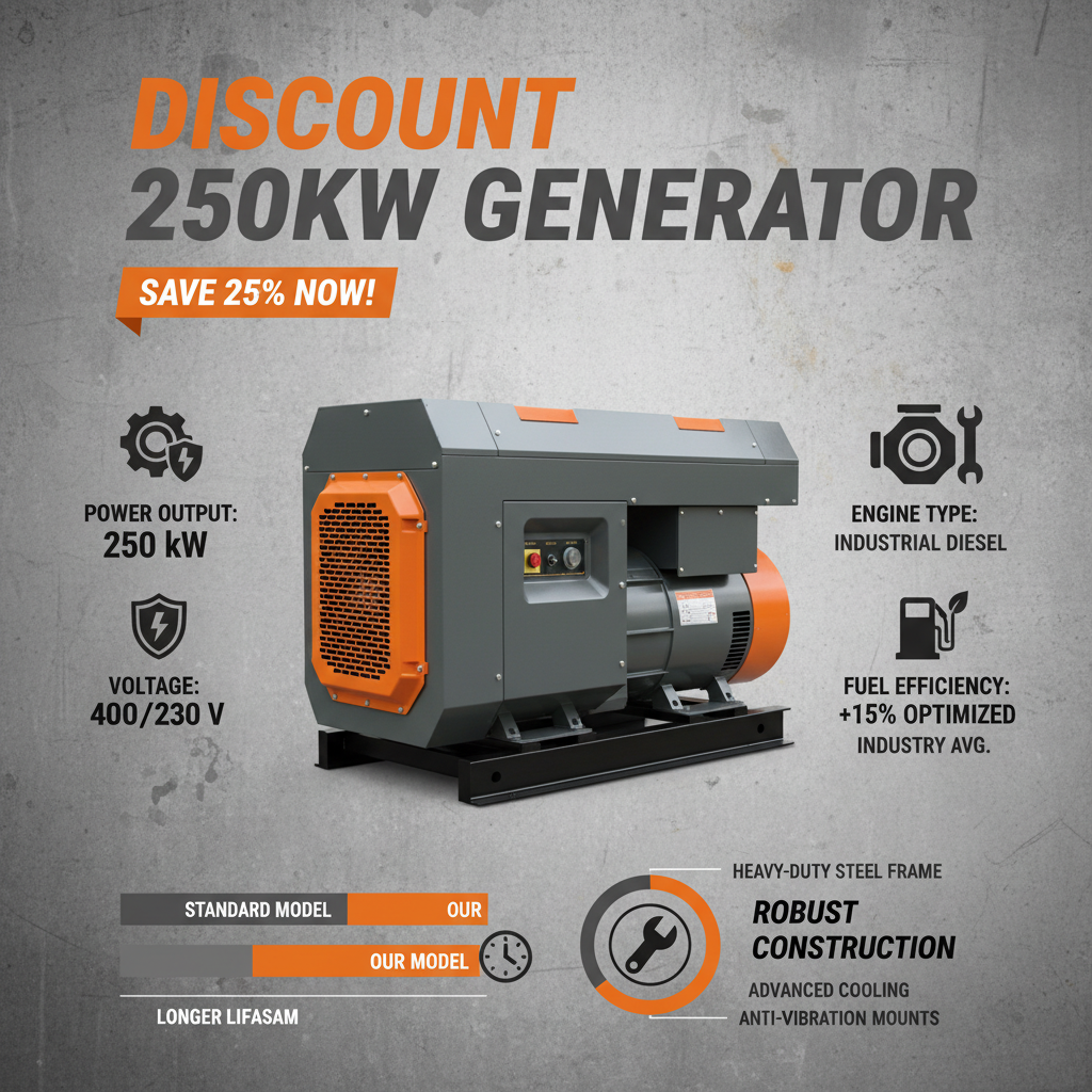 Discount 250kw generator