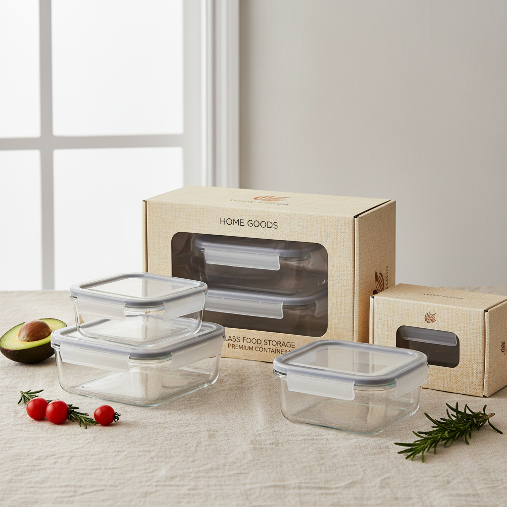 rectangular glass food storage containers
