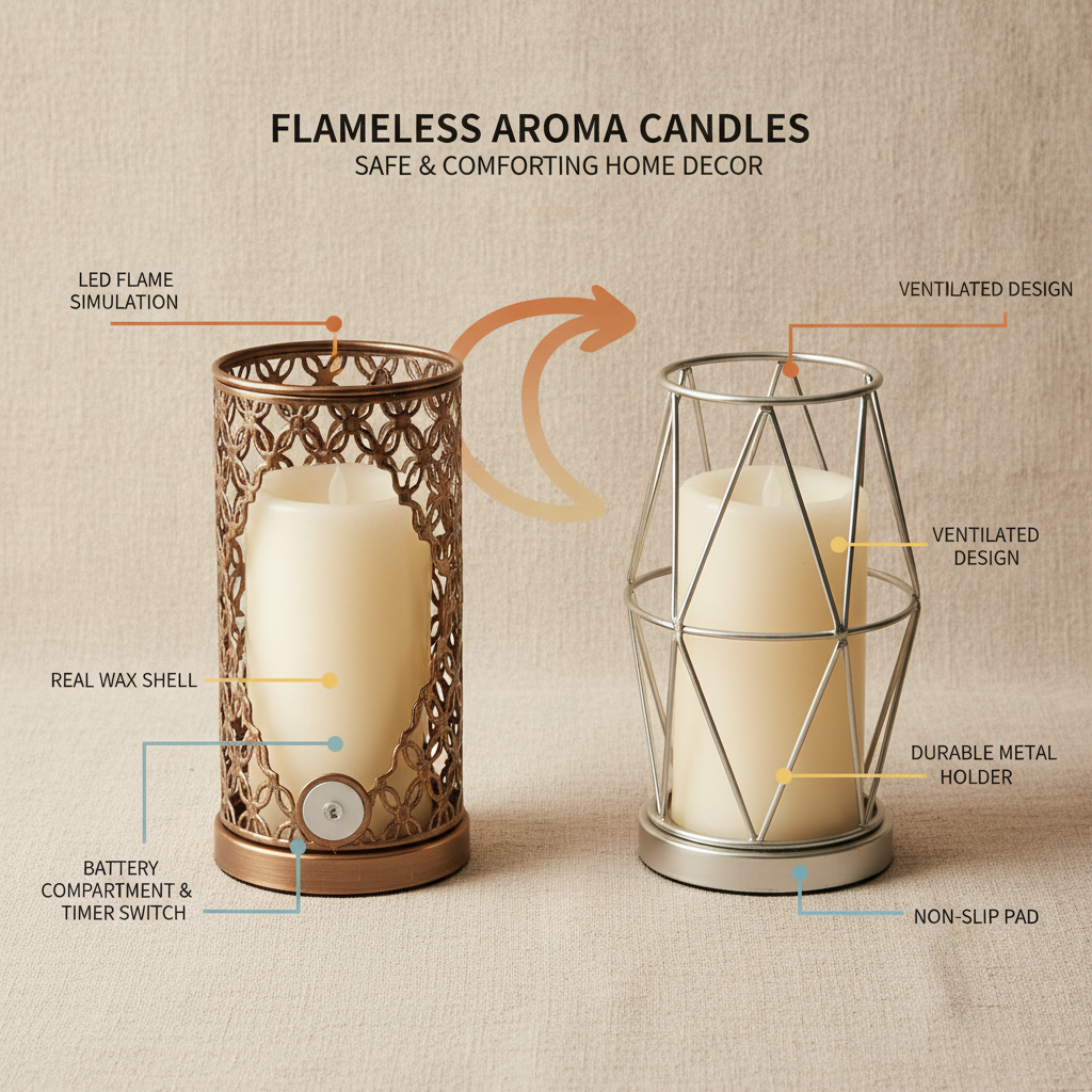 Enhance Your Home Decor with Beautiful Oversized Flameless Candles