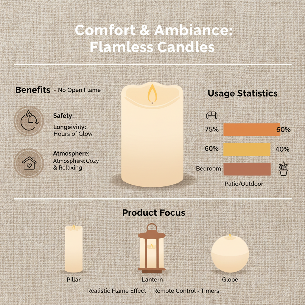Enhance Your Home Decor with Beautiful Oversized Flameless Candles
