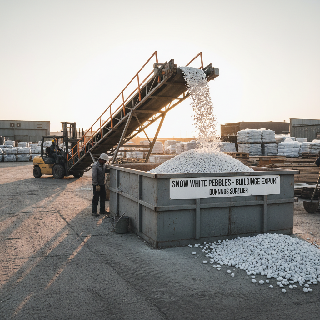 Enhance Your Landscaping with Stunning Snow White Pebbles from Bunnings