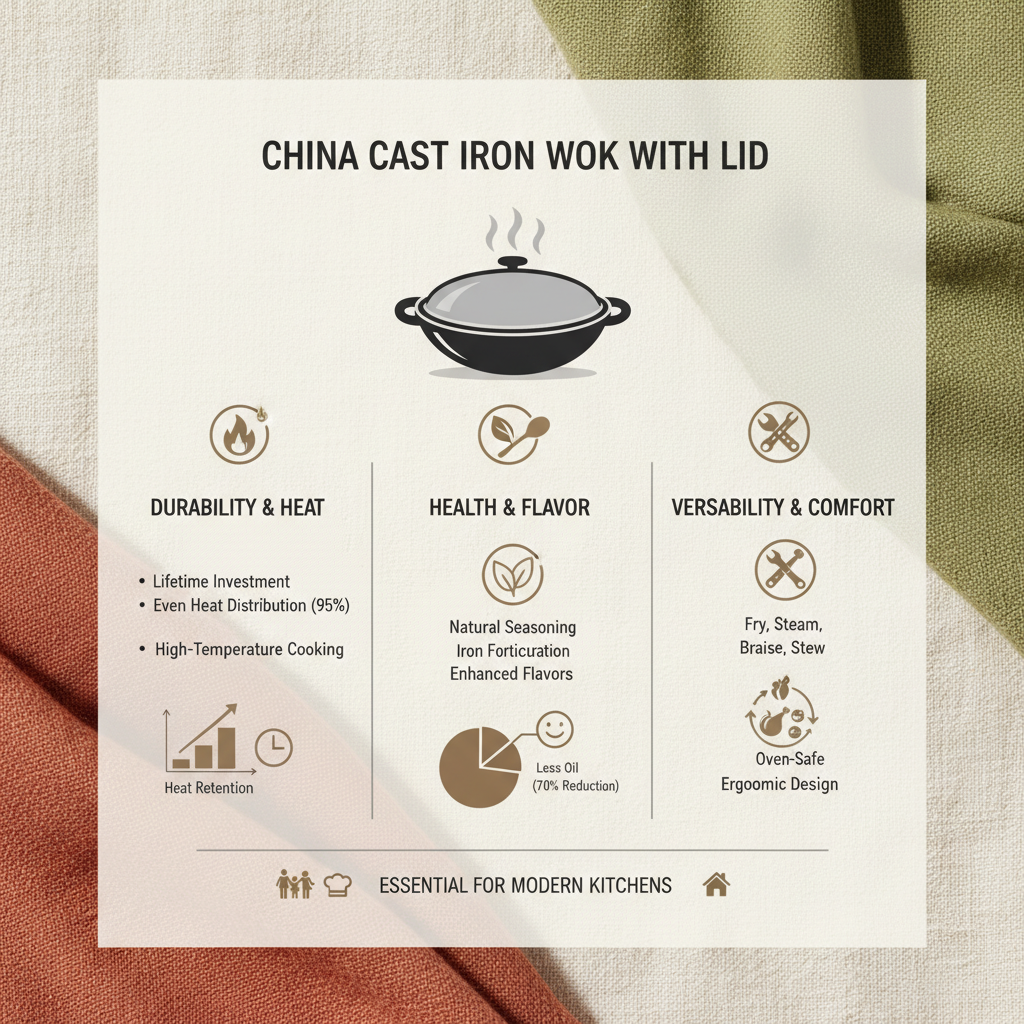 Discover the Benefits of a China Cast Iron Wok with Lid for Authentic Cooking