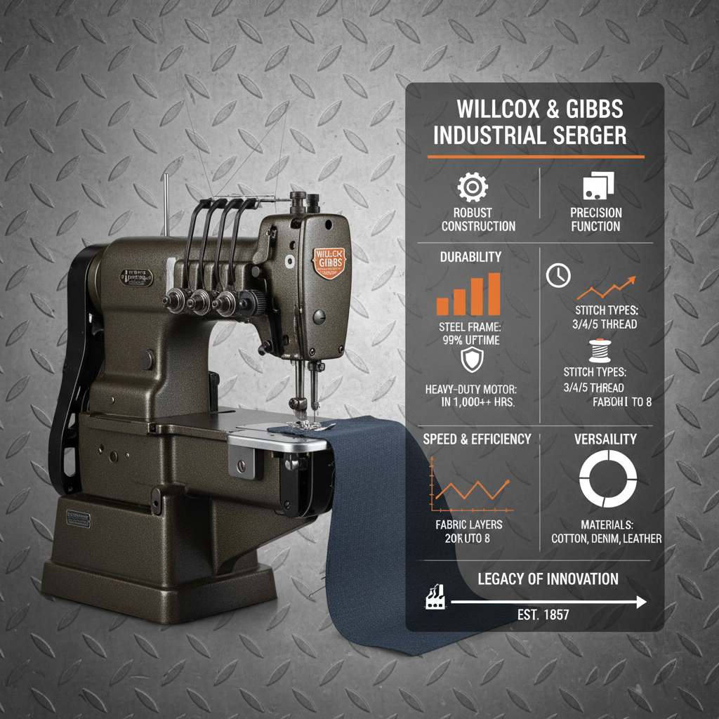 Willcox and Gibbs Industrial Serger A Comprehensive Guide to Features and Benefits