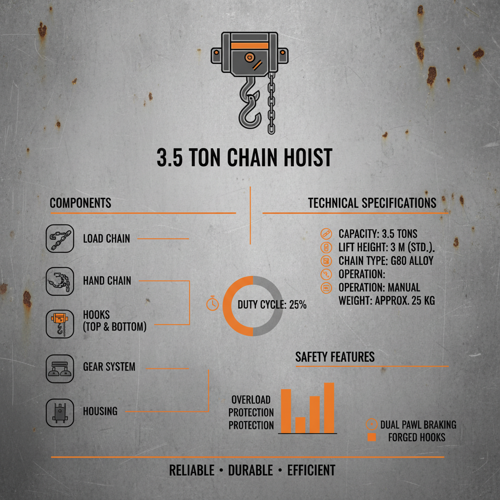 Comprehensive Guide to the 3.5 Ton Chain Hoist for Industrial Lifting