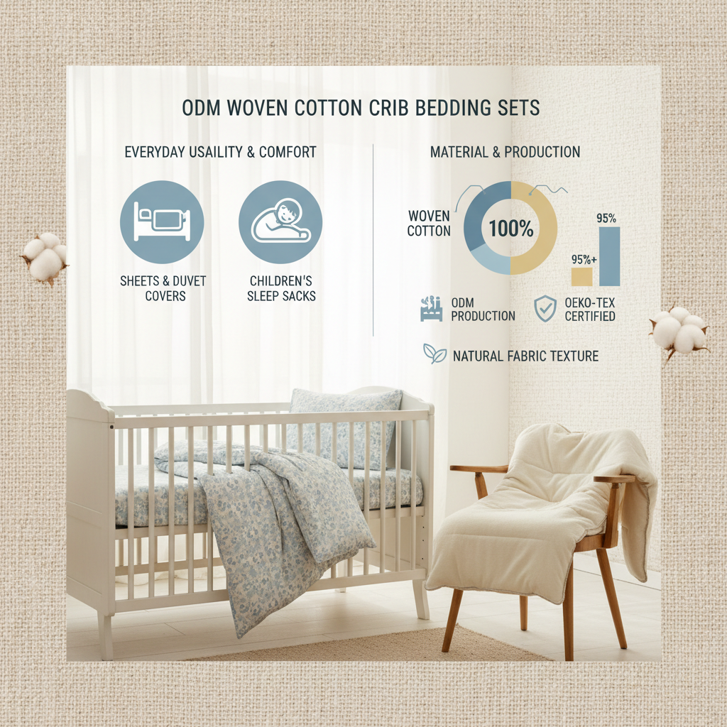Discover High Quality ODM Woven Cotton Crib Bedding Sets for Your Nursery