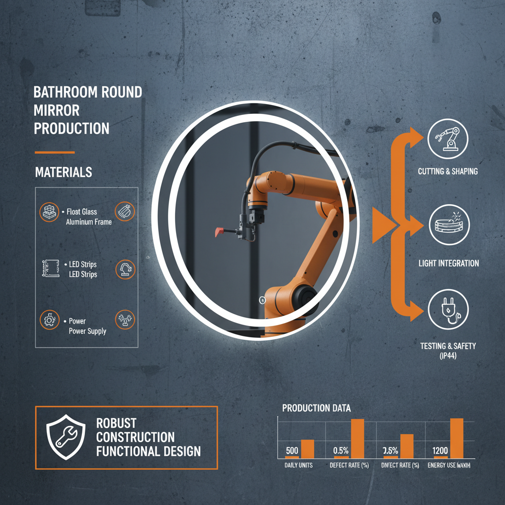 Elevate Your Bathroom with a Stylish Bathroom Round Mirror with Light