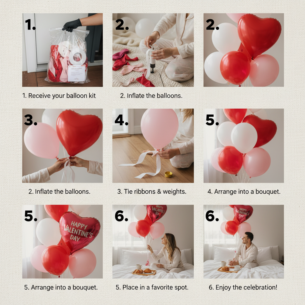 Express Your Love with Stunning Balloons Delivered for Valentine's Day