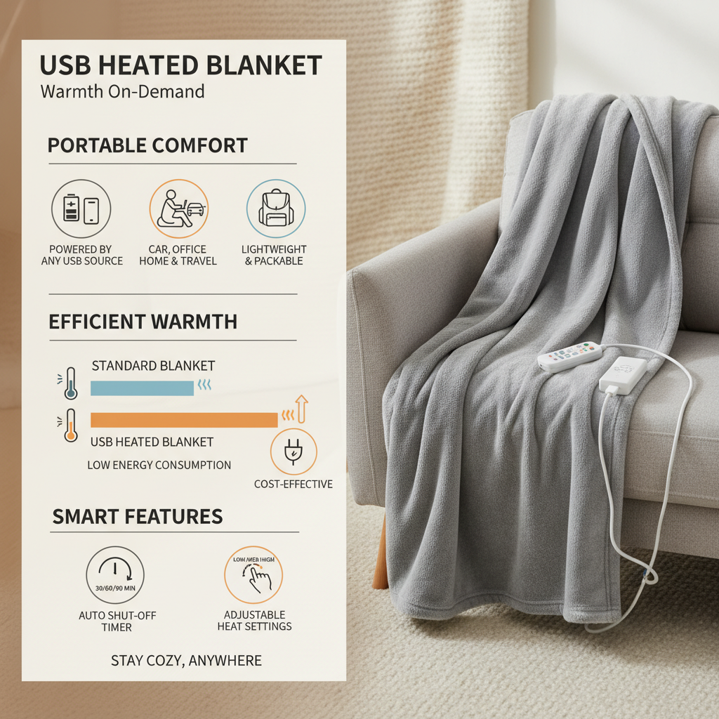 Discover the Comfort of a USB Heated Blanket for Warmth and Wellness