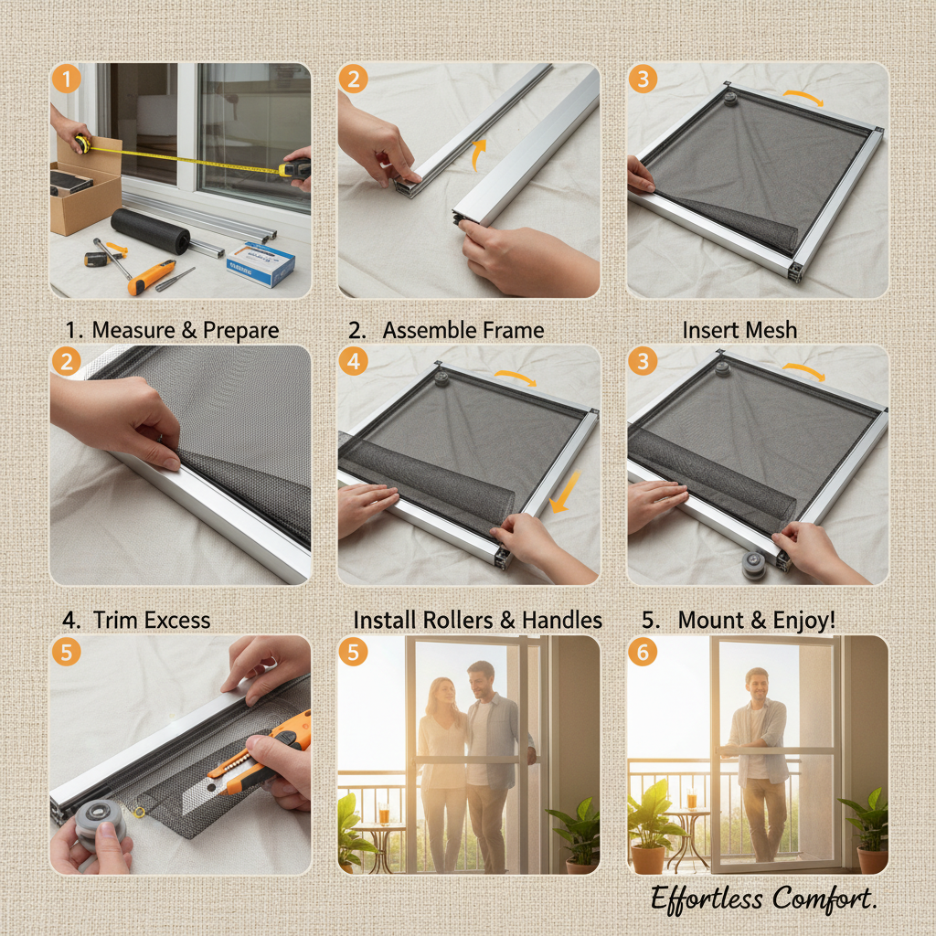 Enhance Your Outdoor Space with a Durable Net Sliding Door for Balcony