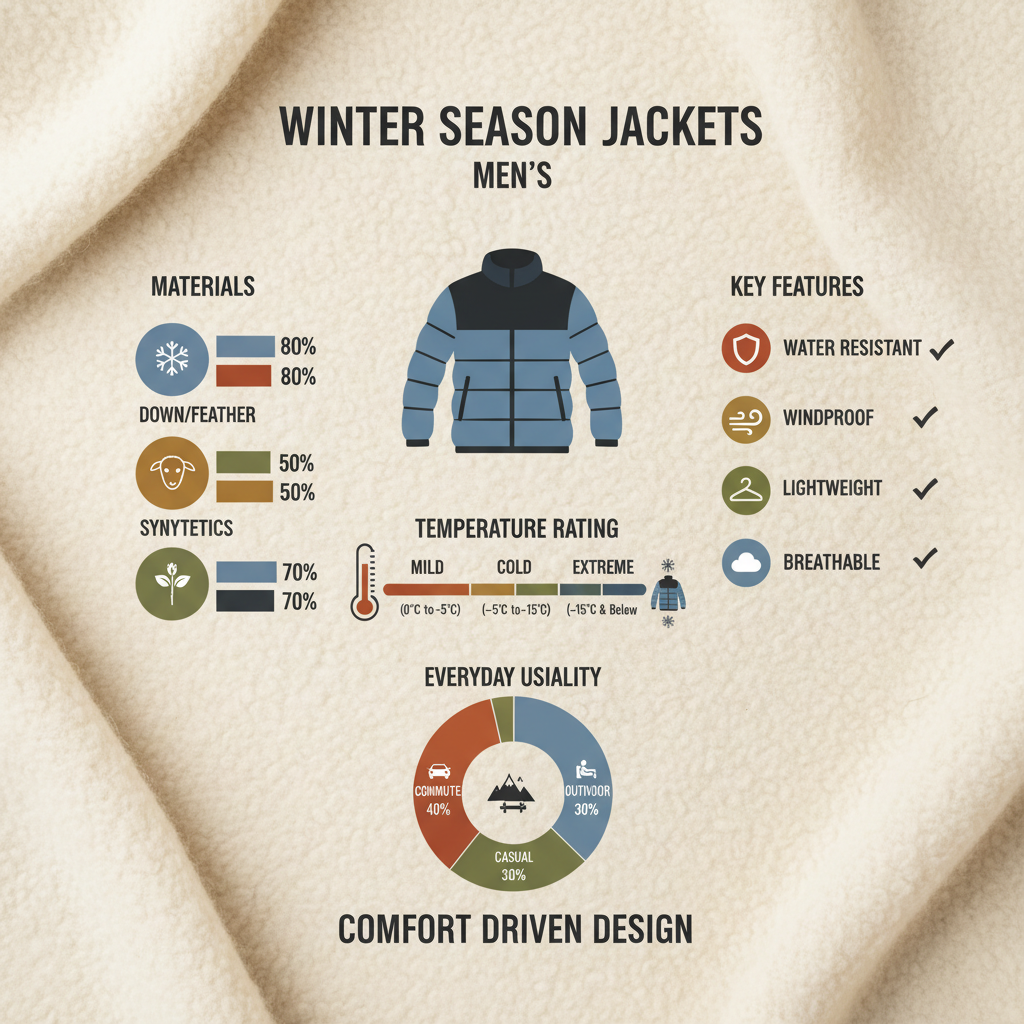 Choosing the Perfect Winter Season Jacket Mens for Warmth and Style
