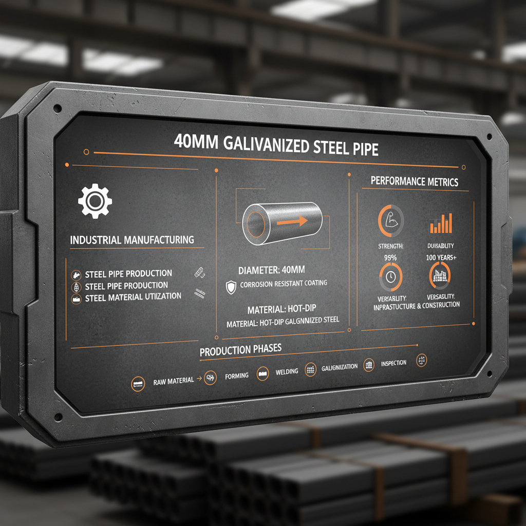 Comprehensive Guide to 40mm Galvanised Pipe Applications and Specifications