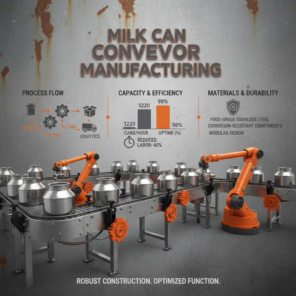Optimizing Dairy Operations with an Efficient Milk Can Conveyor System