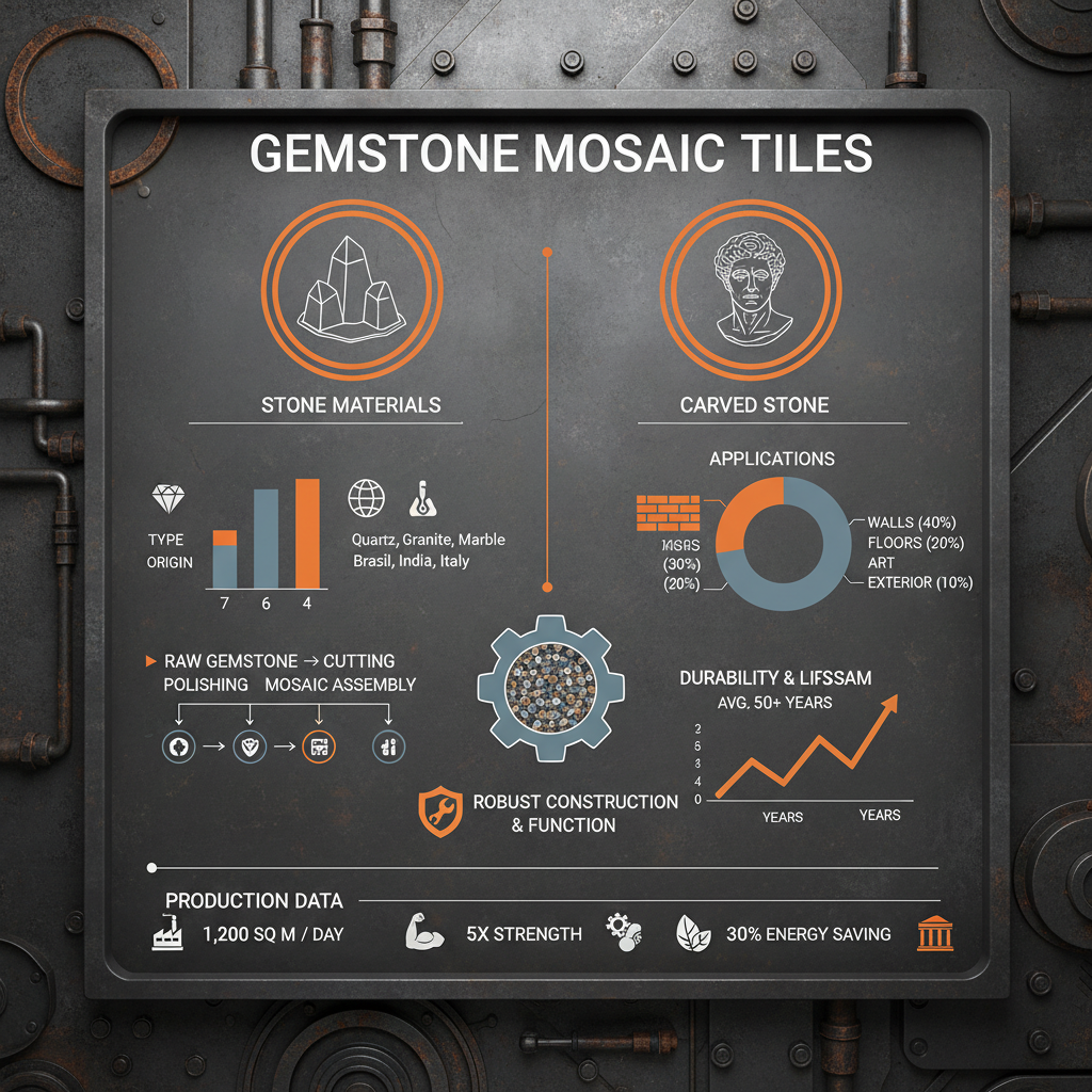 Elevate Your Space with Stunning Gemstone Mosaic Tiles for Luxurious Designs