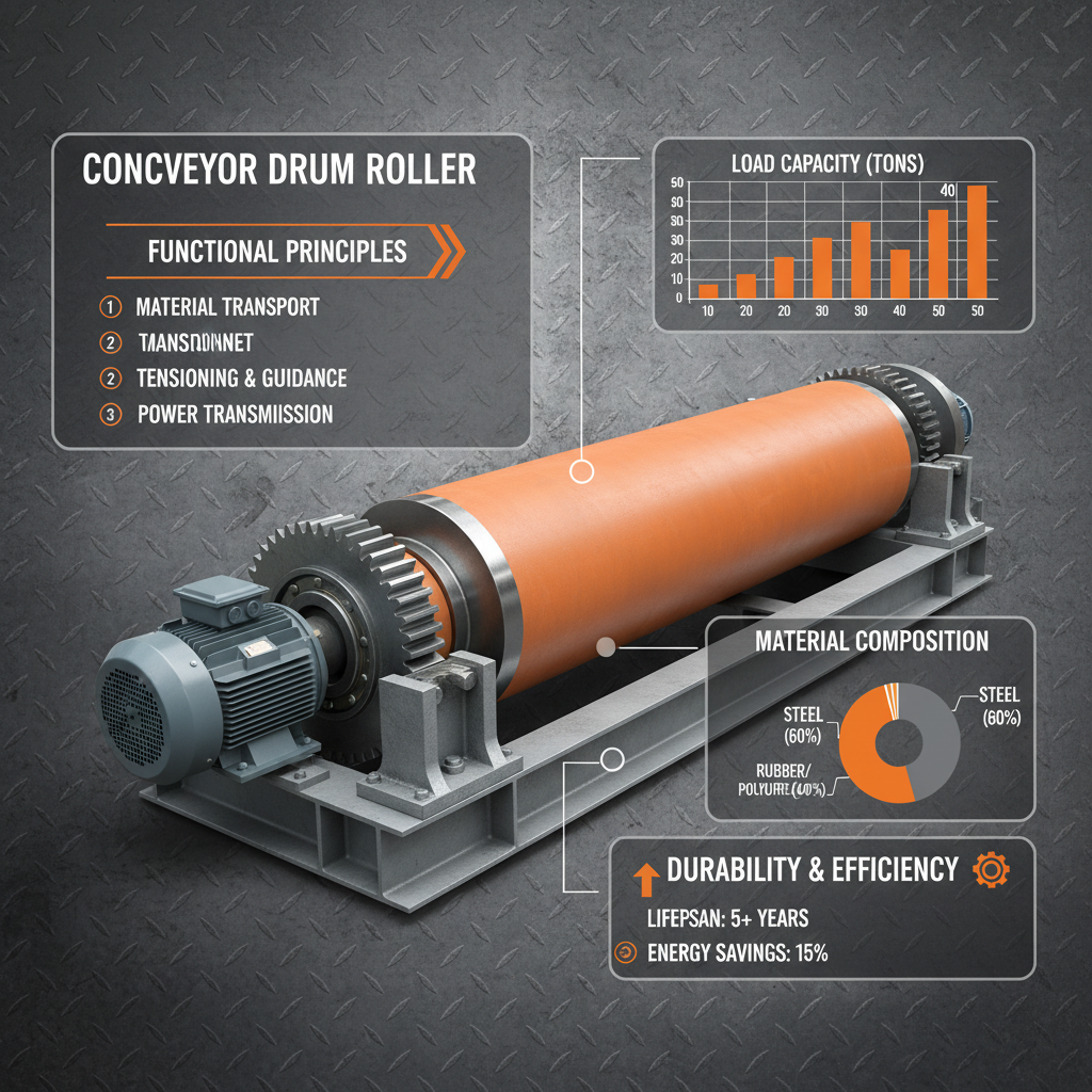 conveyor belt drum roller