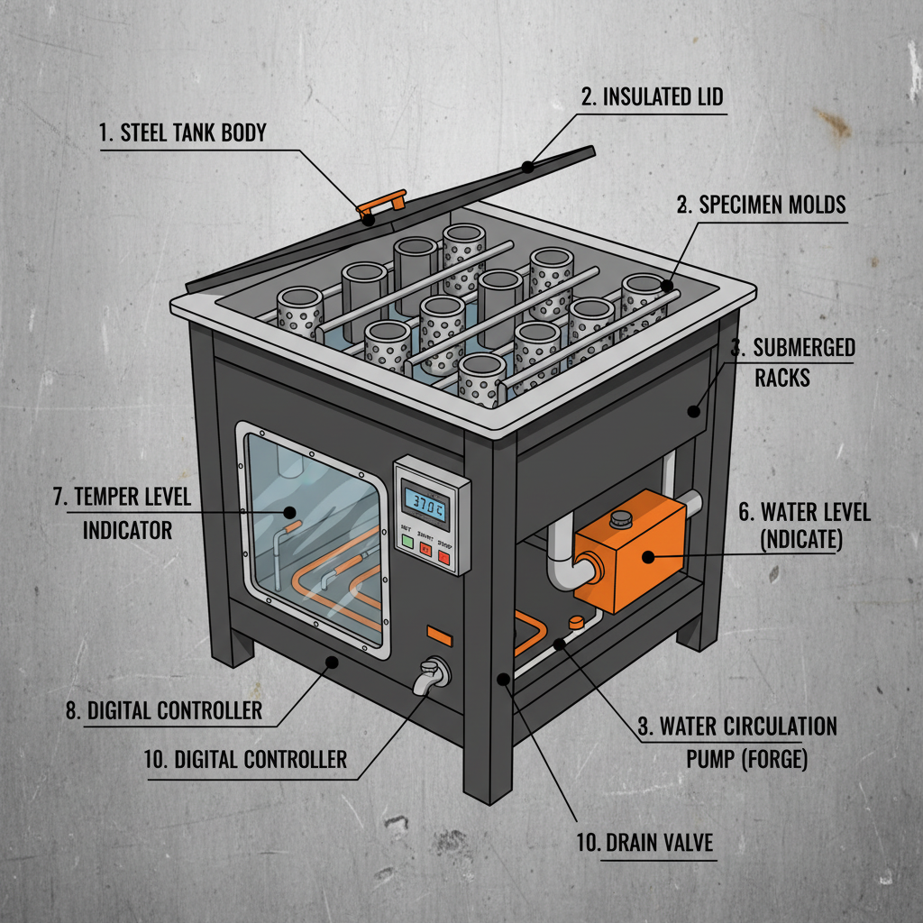 Cement Water bath tank