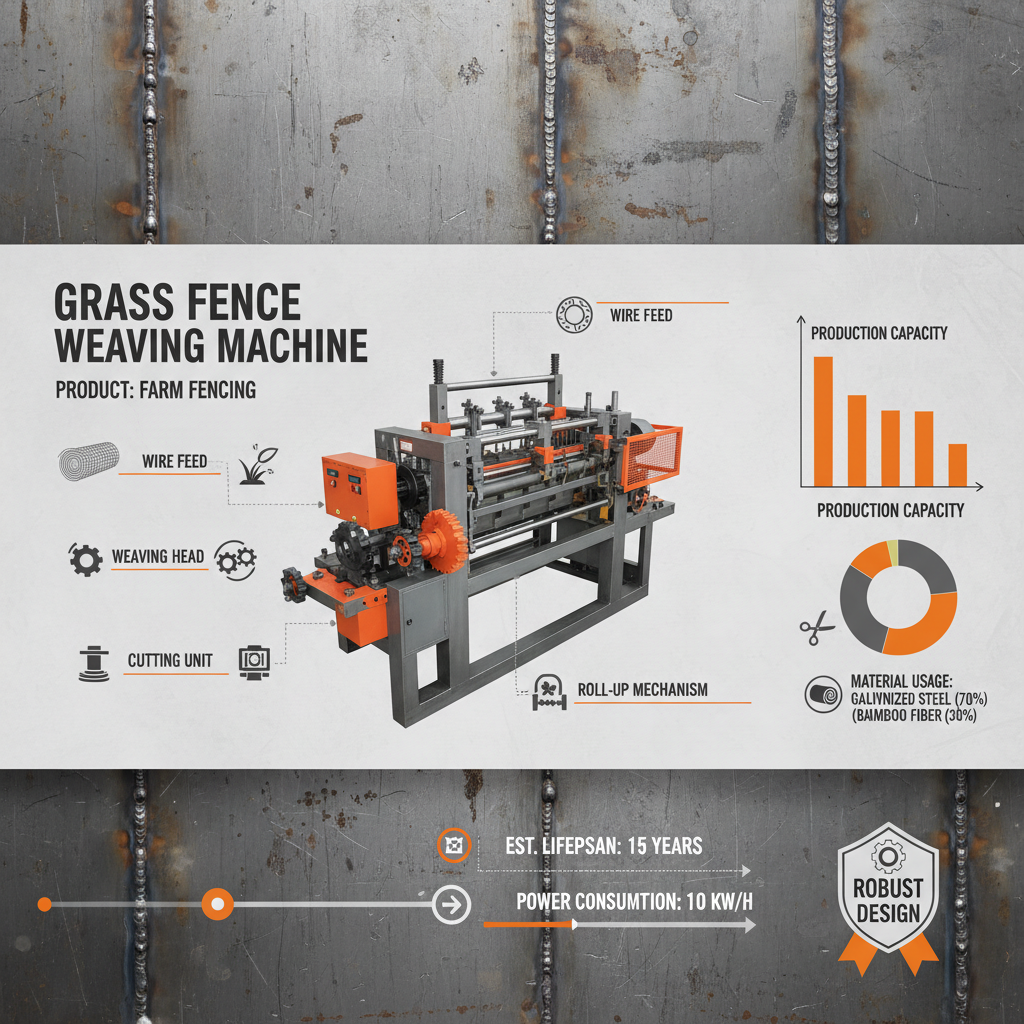 China grass fence knitting machine