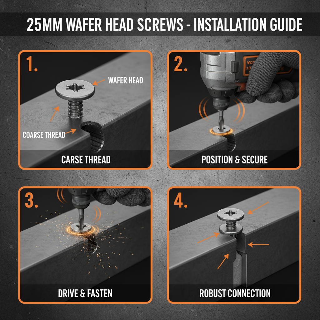 25mm wafer head screws