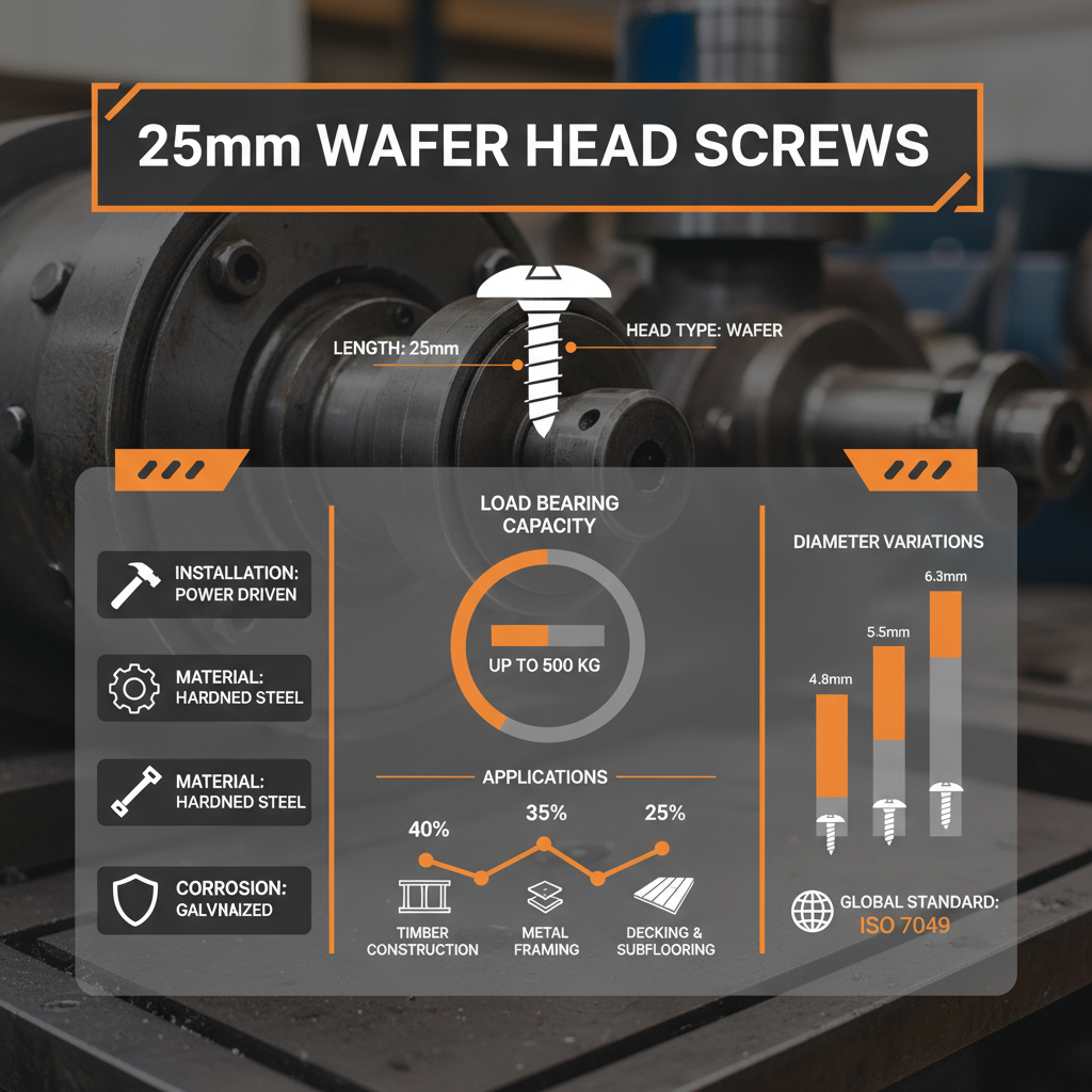 25mm wafer head screws